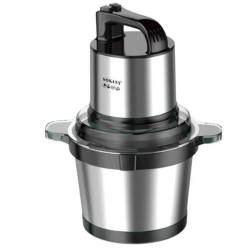 Чопер подрібнювач з чашею 3,5 літри м'ясорізка 4 леза нержавіюча сталь м'ясорубка Sokany SK-7028