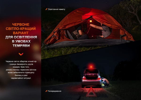 Ліхтар кемпінговий Fenix CL26R Pro, мармуровий білий - фото №7