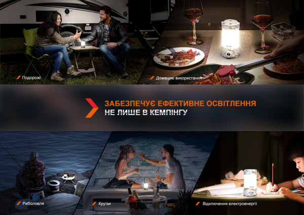 Ліхтар кемпінговий Fenix CL26R Pro, мармуровий білий - фото №11
