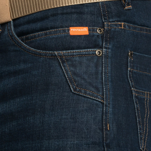 Штани Pentagon Rogue Jeans Indigo Blue, Темно-синій - фото №4