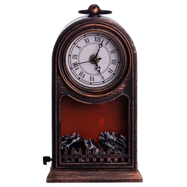 Декоративний камін-годинник LED-підсвічування USB 14.5×12×27 (см) CR-3-5 - фото №6