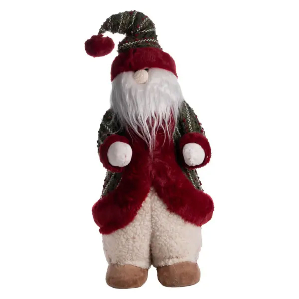 Новорічна фігурка Скандинавський Санта 23×23×66 (см) Червоний CR-4-7 - фото №5