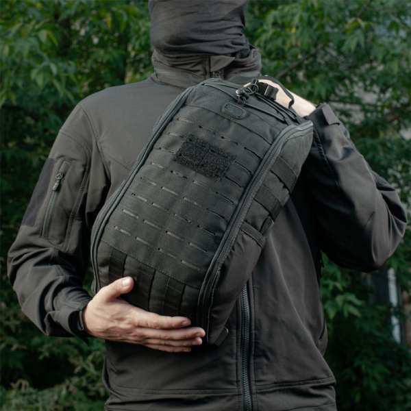 Рюкзак однолямочний M-Tac Armadillo Black - фото №5