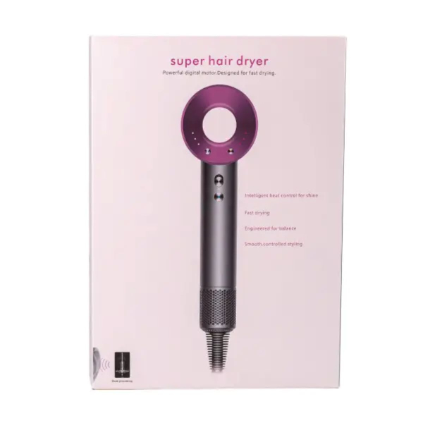 Фен стайлер для волосся 5 в 1 Supersonic Premium 1600Вт 5 насадок 3 режими швидкості з іонізацією Рожевий PH770P - фото №12