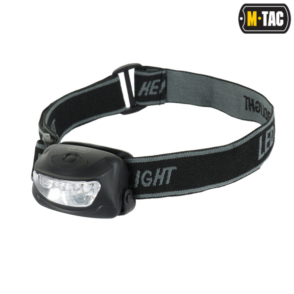 M-Tac ліхтар налобний 4+1 LED Black - фото №3