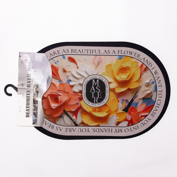 Килимок діатомітовий універсальний BEAUTIFUL FLOWERS 58*38 см з ефектом 3-D HP-42-55 - фото №4