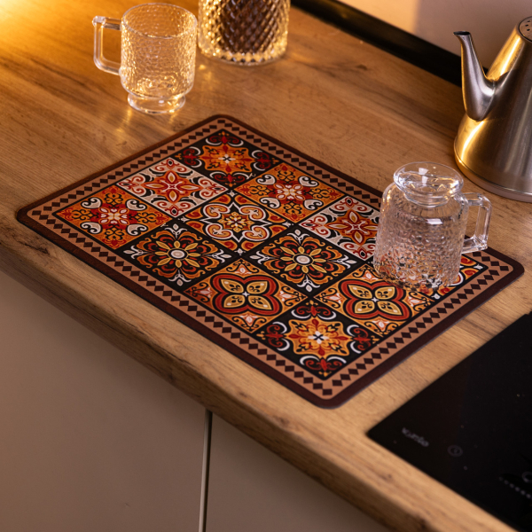 Діатомітовий килимок на кухню для сушіння посуду 30×40 (см) HP-42-22 - фото №4