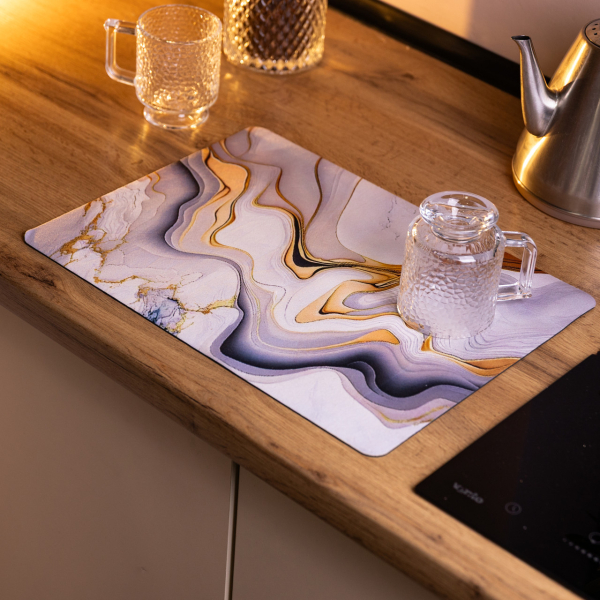 Діатомітовий килимок на кухню для сушіння посуду 30×40 (см) HP-42-24 - фото №4