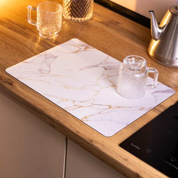 Діатомітовий килимок на кухню для сушіння посуду 30×40 (см) HP-42-27 - фото №4