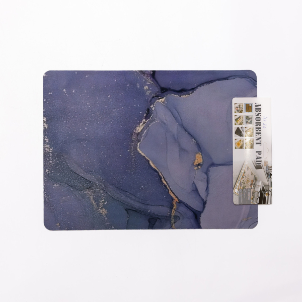 Діатомітовий килимок на кухню для сушіння посуду 30×40 (см) Синій HP-42-26 - фото №4