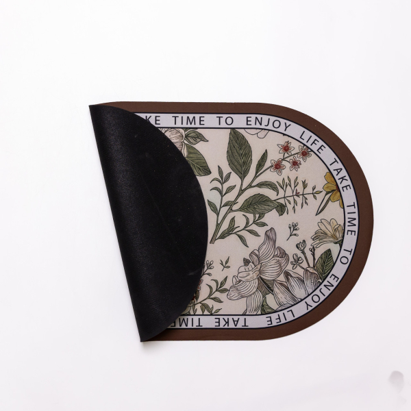 Килимок діатомітовий Floral Oval 38*58 см універсальний овальний HP-42-50 - фото №2