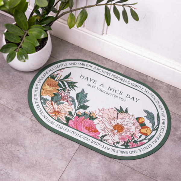 Діатомітовий овальний килимок Have A Nice Day 38×58 (см) вологопоглинальнючий HP-42-59 - фото №4