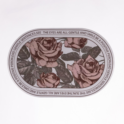 Діатомітовий овальний килимок Sentences 38×58 (см) вологопоглинальнючий HP-42-60 - фото