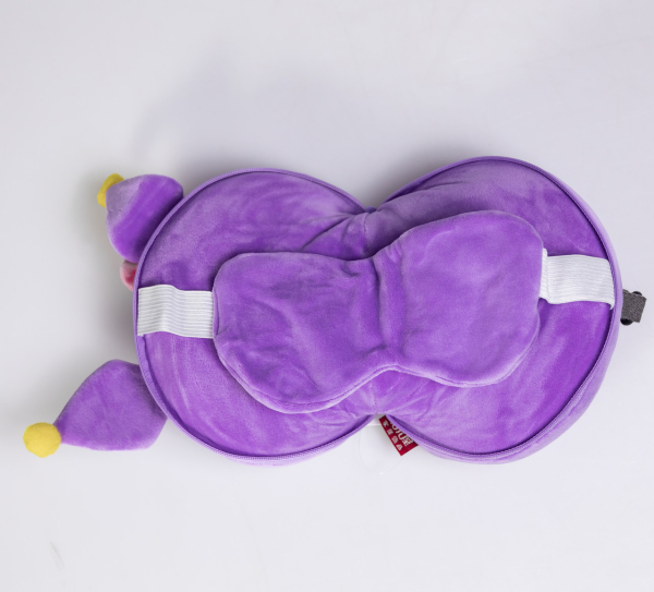 Дорожній набір 2 в 1 Kuromi подушка-трансформер та маска для сну HP-56-23V - фото №4