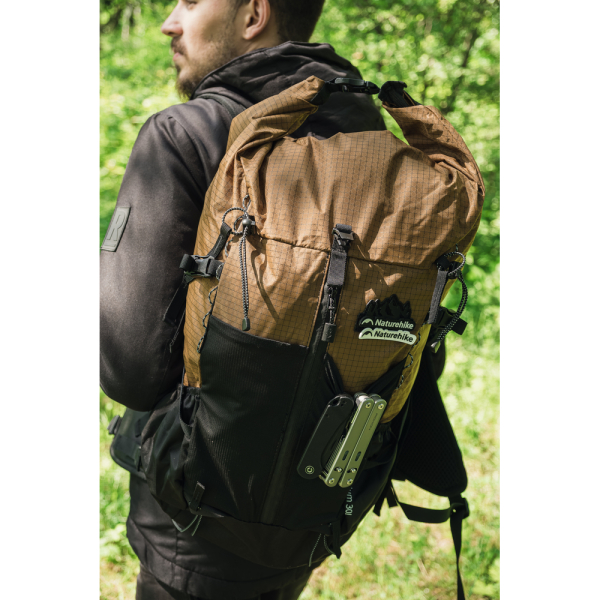 Рюкзак туристичний Naturehike Helium CNK2300016, 30+5 л, коричневий - фото №32