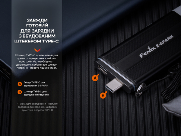 Ліхтар ручний Fenix E-SPARK - фото №10