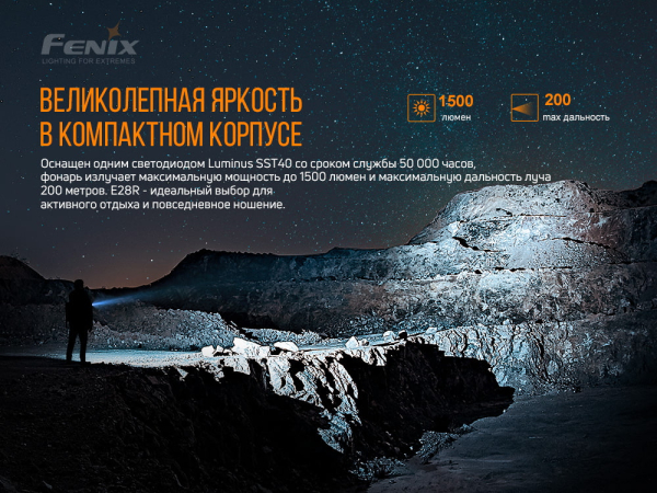 Ліхтар ручний Fenix E28R V2.0 - фото №24