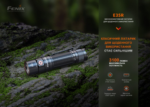 Ліхтар ручний Fenix E35R - фото №6