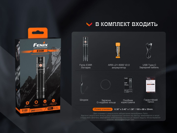 Ліхтар ручний Fenix E35R - фото №18