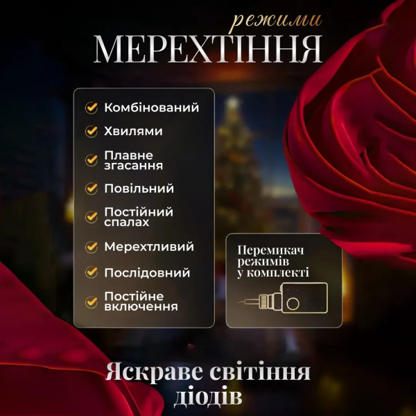 Електрична гірлянда Зірка штора 3 метри на вікно для фотозон мультиколор WYF11ML - фото №4