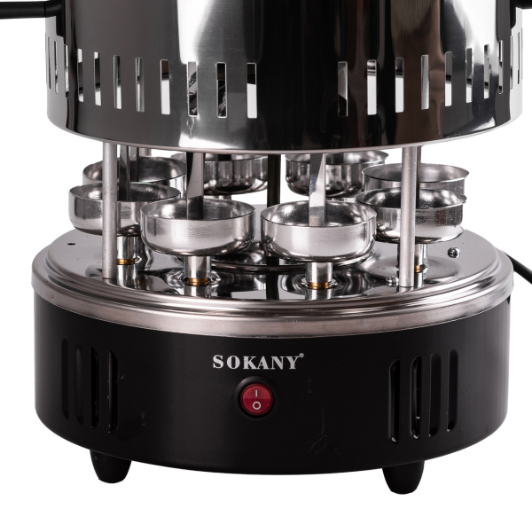 Електрошашличниця вертикальна Sokany SK6113 на 8 шампурів 1500 Вт - фото №4