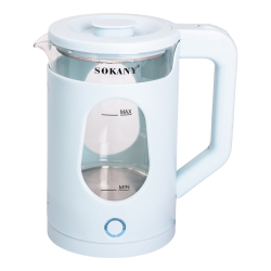 Електрочайник побутовий 2,3 л Sokany дисковий з автовимкненням SK-SH-1071B