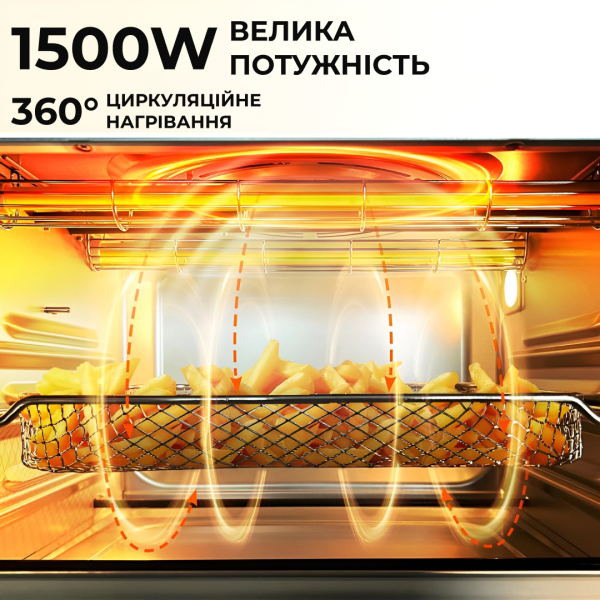 Електропіч Sokany SK10009 настільна 35 л - фото №4