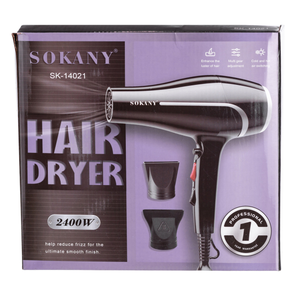 Фен для волосся з концентратором 2400 Вт Sokany SK-14021 - фото №7
