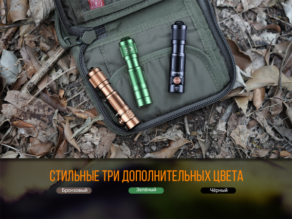 Ліхтар ручний Fenix E05R зелений - фото №9