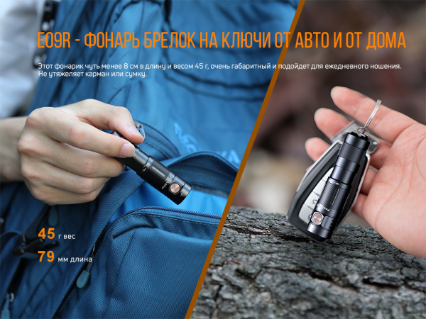 Ліхтар ручний Fenix E09R - фото №7