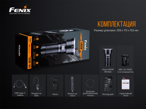 Ліхтар ручний Fenix LR50R - фото №19