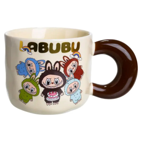 Чашка порцелянова Labubu 400 (мл) подарункова кружка прикольна чашка для дітей на подарунок FM-21A - фото №5