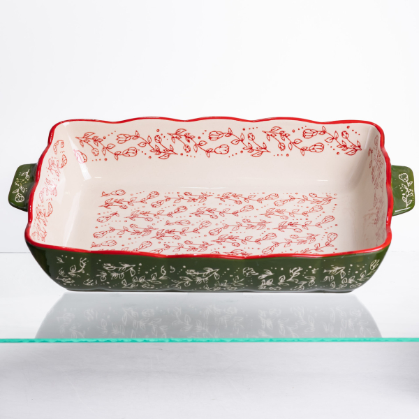 Форма для запікання та сервірування Vintage Прямокутна з ручками HM05-12 - фото