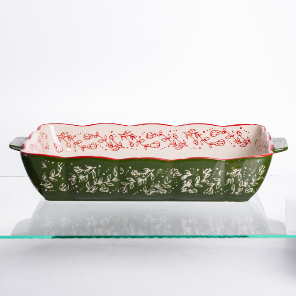 Форма для запікання та сервірування Vintage Прямокутна з ручками HM05-12 - фото №2