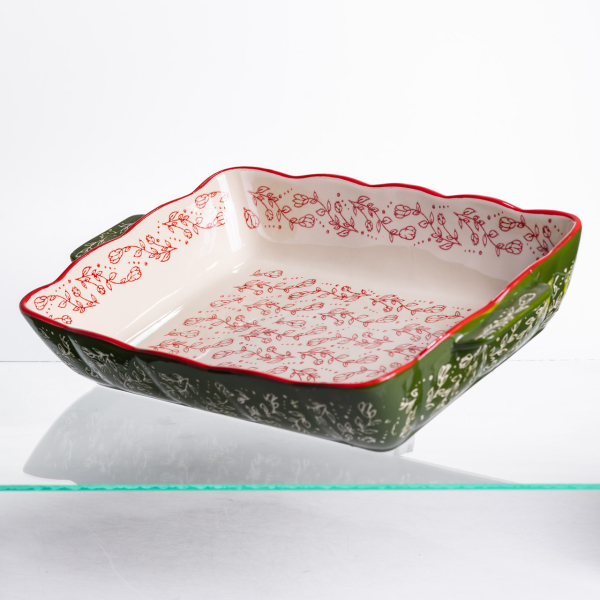 Форма для запікання та сервірування Vintage Прямокутна з ручками HM05-12 - фото №3