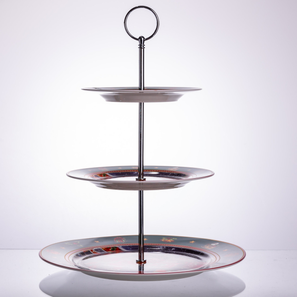 Фруктовниця на 3 яруси Santa новорічна фуршетна HP-SDHK-9 - фото №5