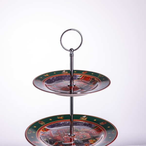 Фруктовниця на 3 яруси Santa новорічна фуршетна HP-SDHK-9 - фото №9