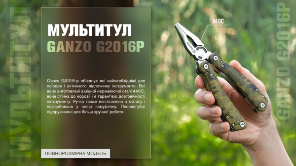 Мультитул Multi Tool Ganzo G2016-P - фото №17