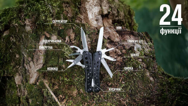 Мультитул Ganzo G204, Black - фото №15