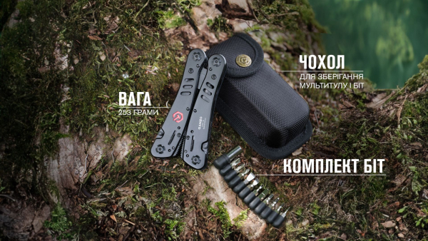 Мультитул Ganzo G301-В, Black - фото №17
