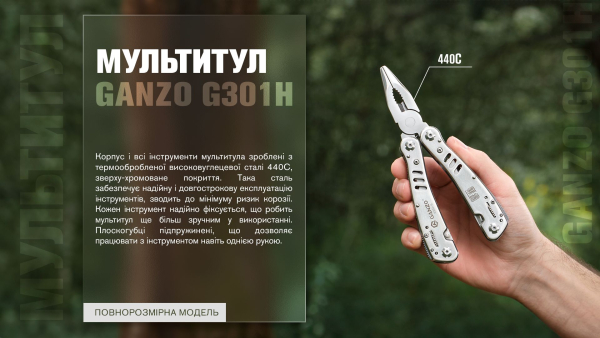 Мультитул Multi Tool Ganzo G301-H - фото №18