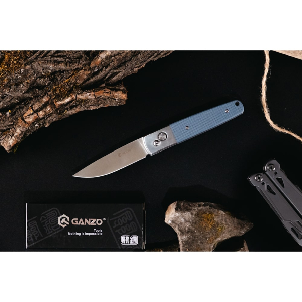Нiж складаний Ganzo G7211-GY ciрий - фото №8