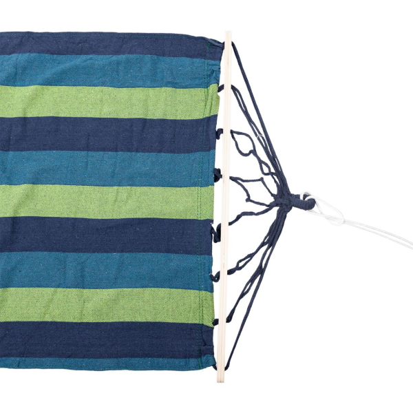 Гамак туристичний підвісний тканинний 174х80 см з планкою Синій SJ-0010-2BL - фото №2