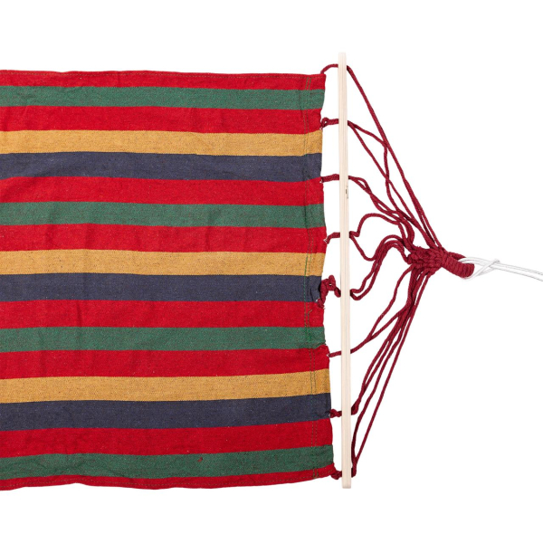 Гамак туристичний підвісний тканинний 174х80 см з планкою Червоний SJ-0010-2R - фото №2