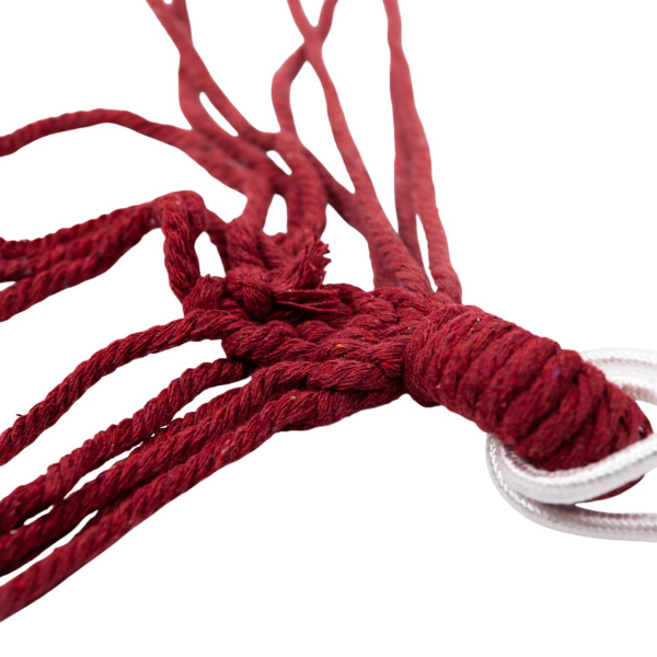 Гамак туристичний підвісний тканинний 174х80 см з планкою Червоний SJ-0010-2R - фото №9