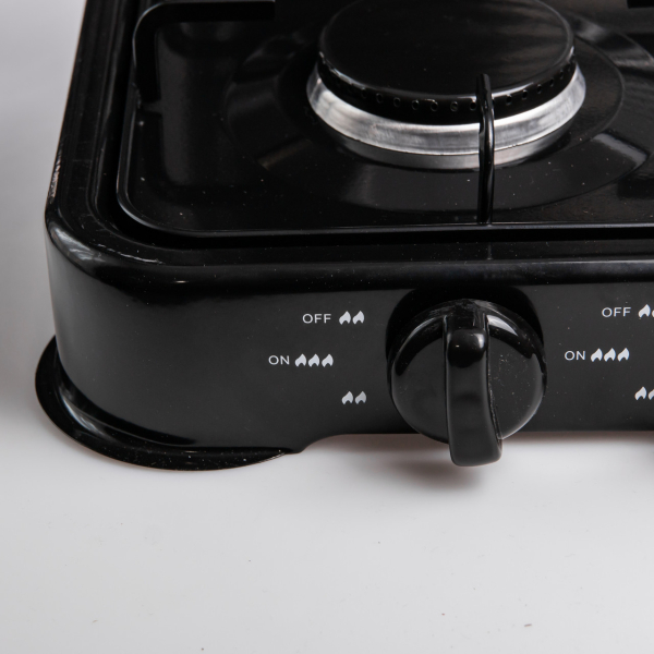 Газова плита настільна Sokany чорна 4 конфорки міні переносна для дачі кемпінгу, портативна газплита туристична SK-6004-Black - фото №7