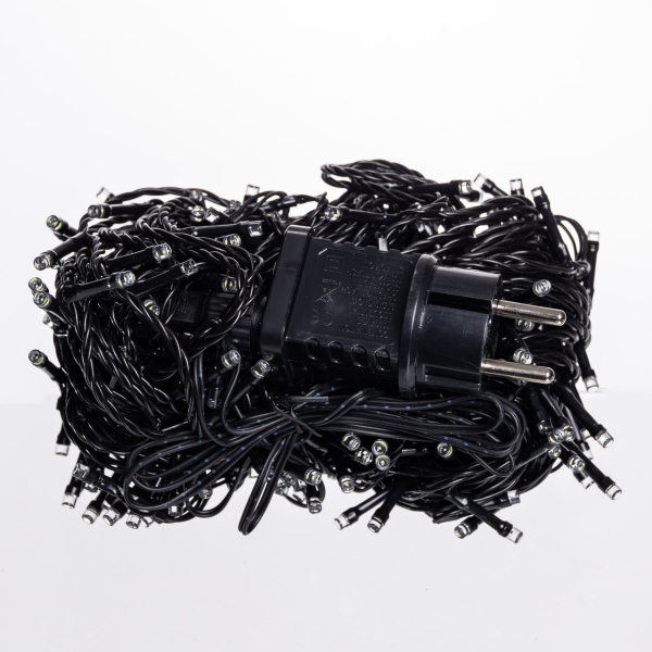 Гірлянда Нитка вулична 30 (м) 300 LED чорний провід Білий CF300L30MBW - фото №4
