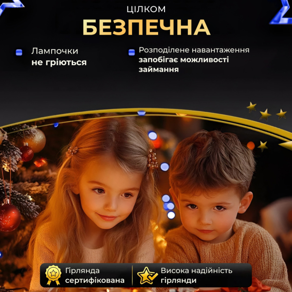 Гірлянда роса на пульті 100 метрів на 1000 led світлодіодів крапля на зеленому дроті синя 1000L100MGBL - фото №5
