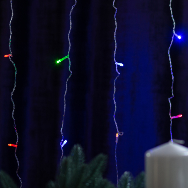 Гірлянда штора світлодіодна GarlandoPro 160LED 8 ліній 1,5х1,5 м гірлянда на штору ZWM2160LEDML - фото №2