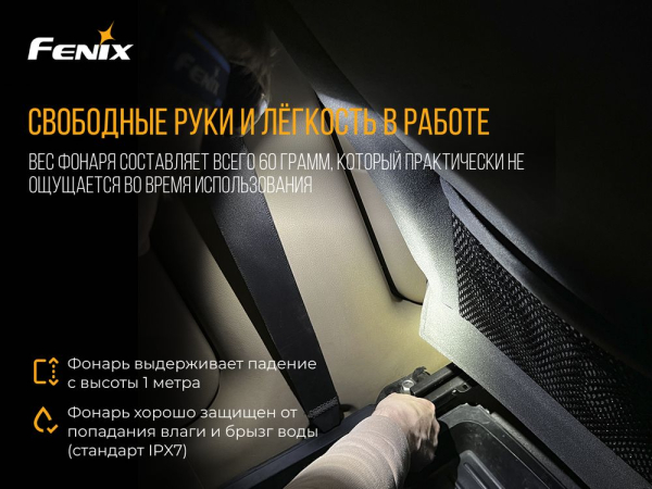 Ліхтар налобний Fenix HL15 чорний - фото №15